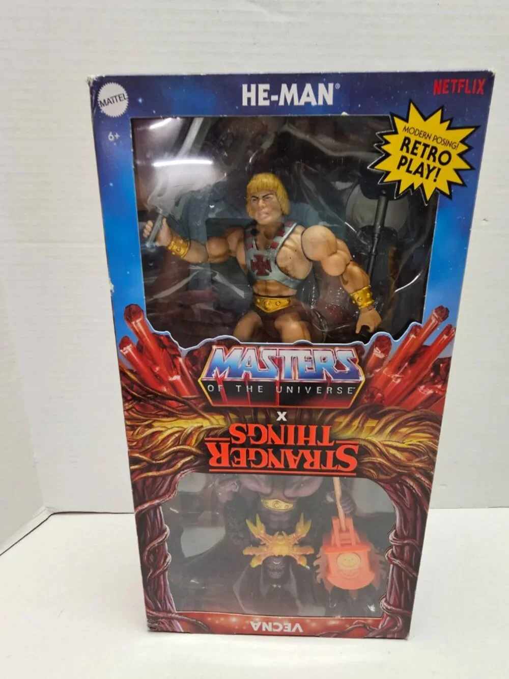 New Masters of the Universe Origins X Stranger Things Action 2 Pack He Man Vecna